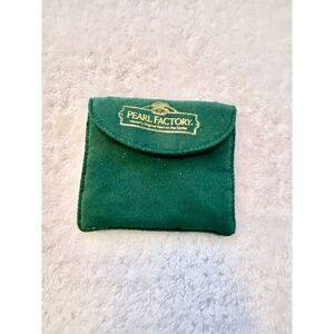 Pearl factory green jewelry pouch
